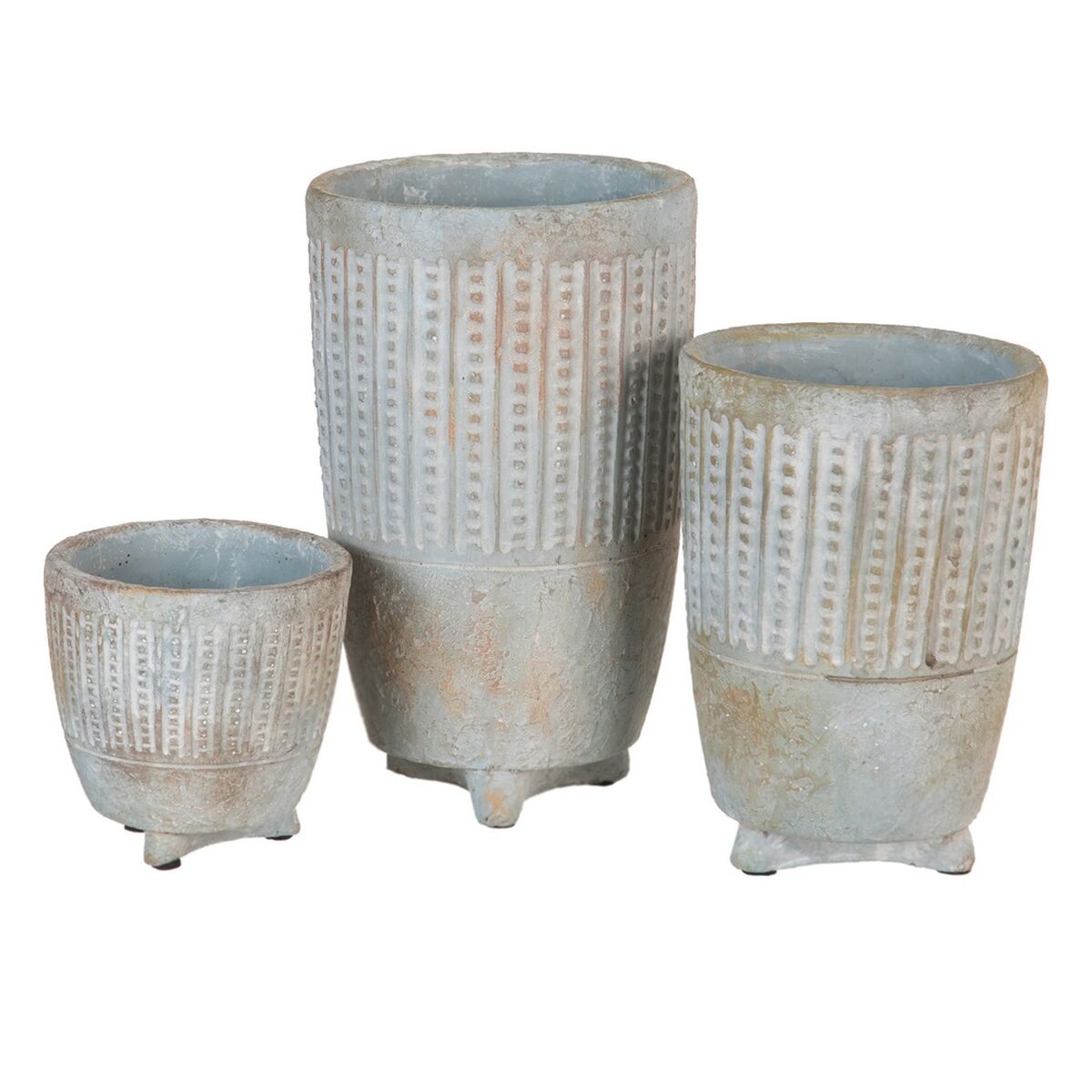 Vaso Grigio Cemento 12,5 X 12,5 X 16 CM